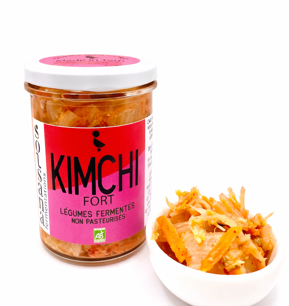 Mini bol blanc de Kimchi lactofermenté